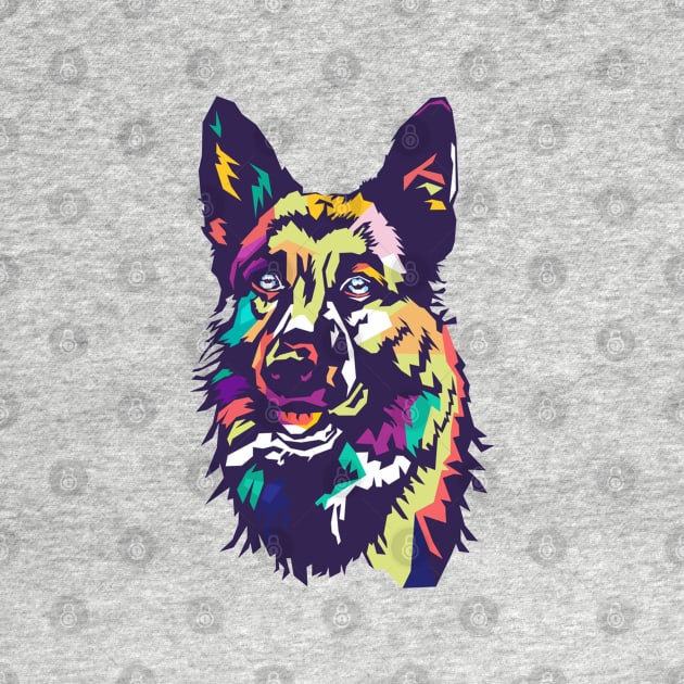 German shepherd illustration by Dodgefashion